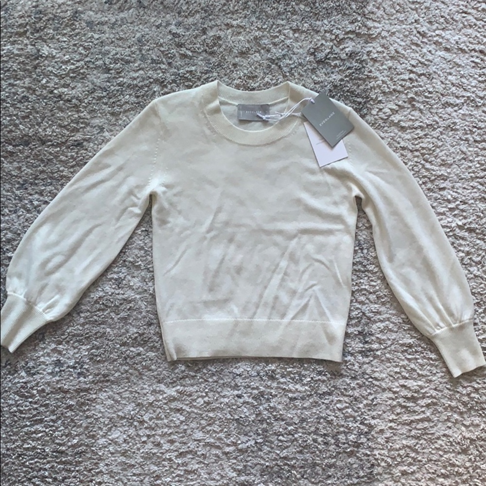 Everlane The Cashmere Lantern Sweater